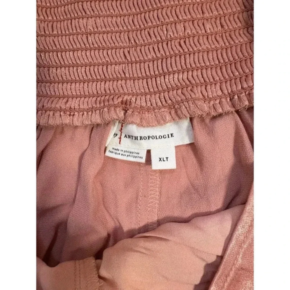 Anthropologie XL Tall Pink Satin Harem Pants - Picture 2 of 4